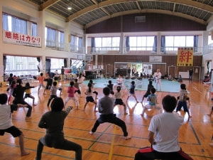 空手教室の様子