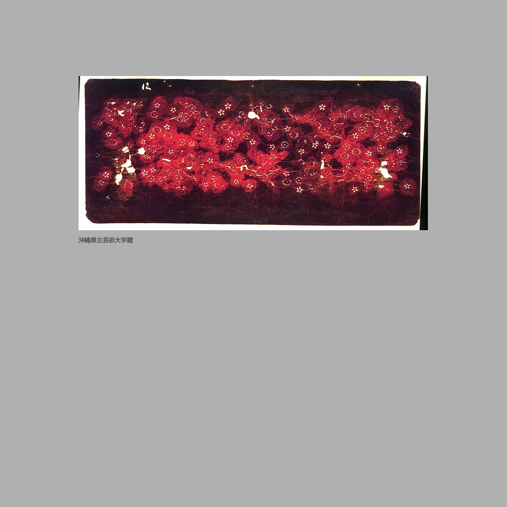071 Cm7-036	葵松梅桜模様染地型紙