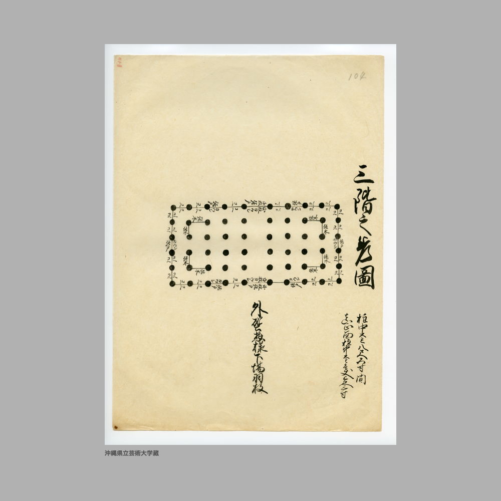 5148 (33/36) 表題なし〔今帰仁舊城圖〕