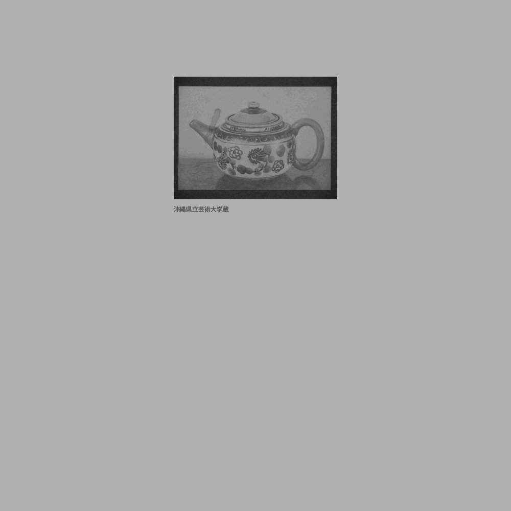 316　絵付花文急須