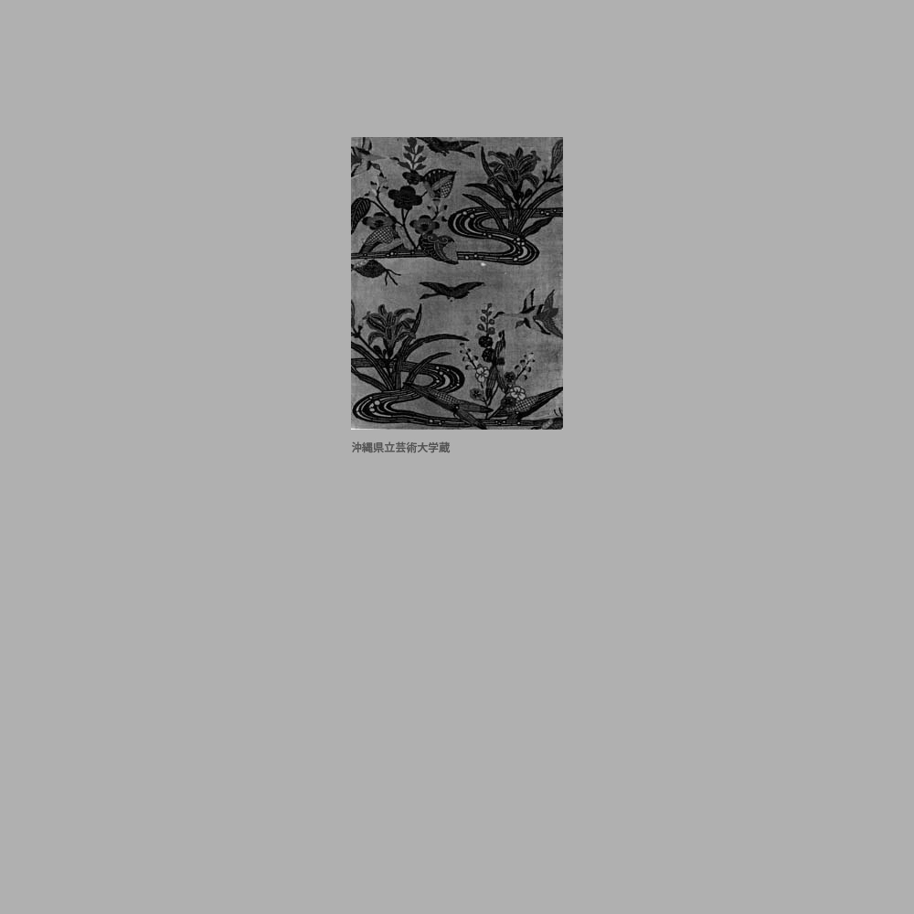 1001　流水に百合葵雁模様白地型紙